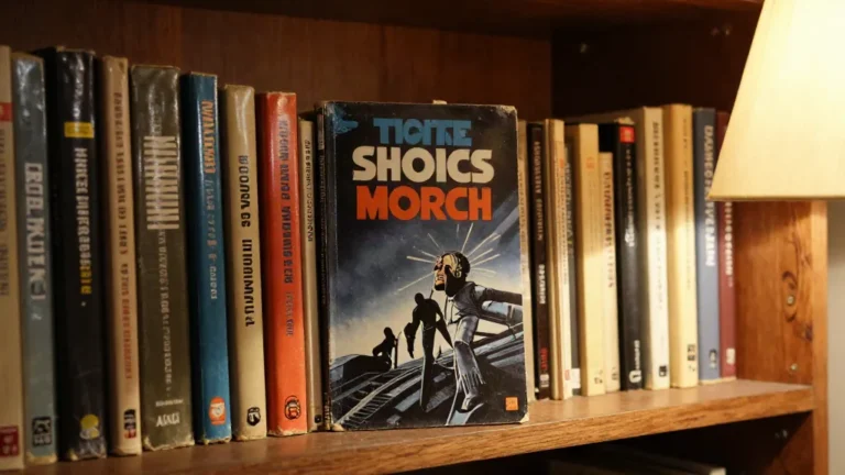 Estantería con novelas de ciencia ficción antiguas
